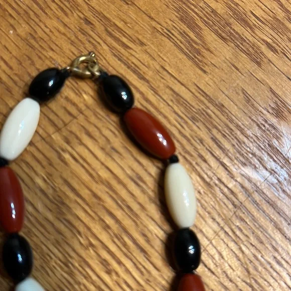 Vintage Glass Beaded Multi Color Necklace - Picture 2 of 2